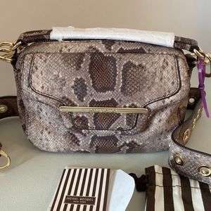 Henri Bendel Snake Print Small Hand Bag Purse With Shoulder Strap *NWOT*